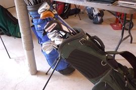 GOLF CLUBS AND BAGS