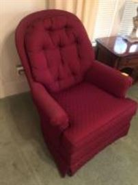 burgundy chairs