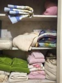 Linen closet contents