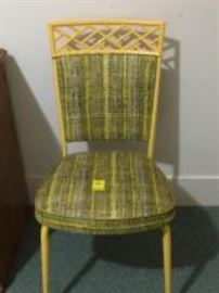 vintage yellow chairs