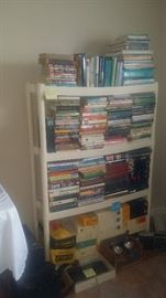 Books and Slide Projector