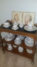 Teacart & China Set 