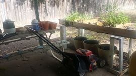 Lawn Mower & Planter Box