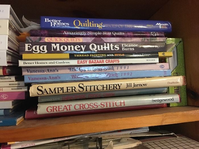 So many quilters, sewing and stitching books