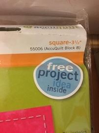At least 10 new AccuQuilt Blocks-most never opened