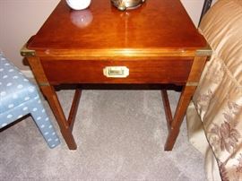 Brass accent end table