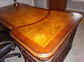 Executive desk with matching lateral file