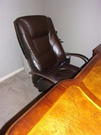 Executive desk with matching lateral file