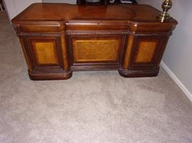 Executive desk with matching lateral file