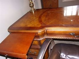 Executive desk with matching lateral file