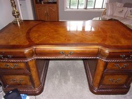 Executive desk with matching lateral file