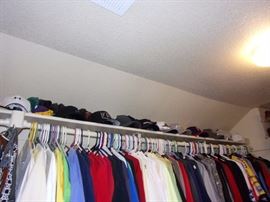 Men and women's clothing.(slacks 44-46) Lots of custom tailored suits and shirts for men. Hats, shoes, boots and hand bags.