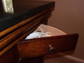 Marble top bar with 3 bar stools solid wood ornate accent and claw feet
