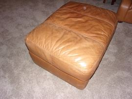 Rolled arm leather living room set with Two Sofa/Couch, Chair, and Ottoman. Your family room will never feel better!