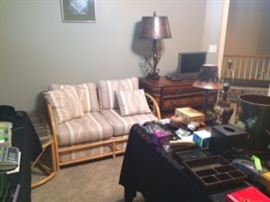 Back right is the matching Lateral file wood cabinet for sale