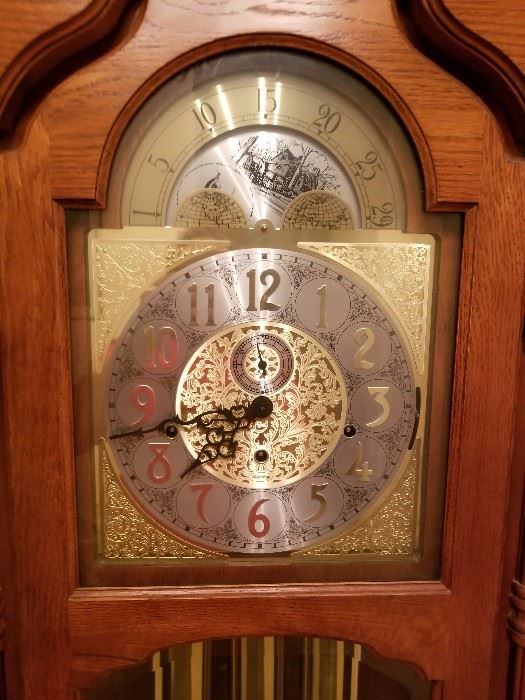 Face of the Grandfather clock