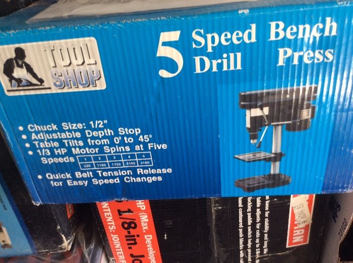Tool Shop 5 Speed Drill Bench Press