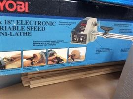 Ryobi 6x18" Electronic Variable Speed Mini Lathe
