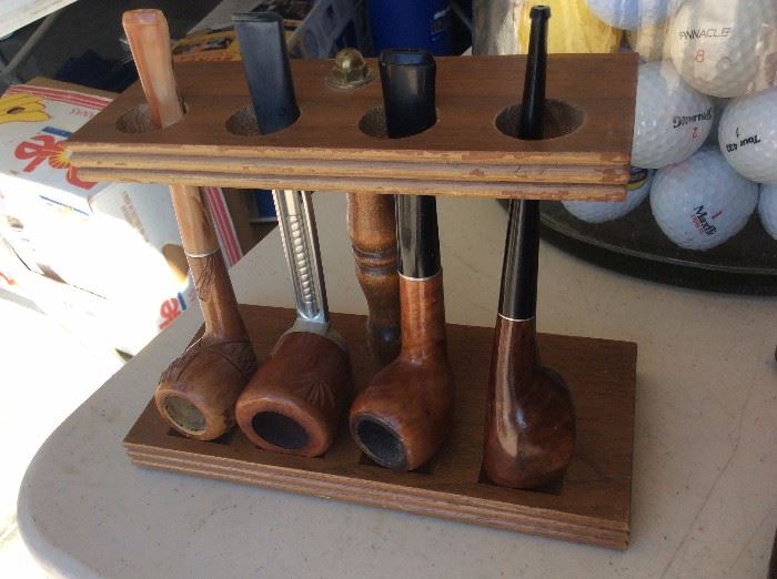 Smoking Pipes and Pipe holder