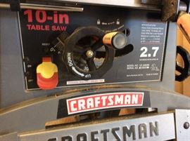Craftsman 10" Table Saw