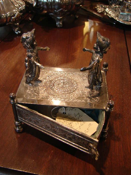 Whimsical jewelry box. One of several amusing pieces you don't see often.