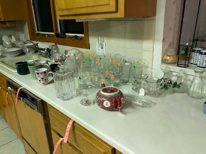 Plenty of glassware to fill a few kitchens.