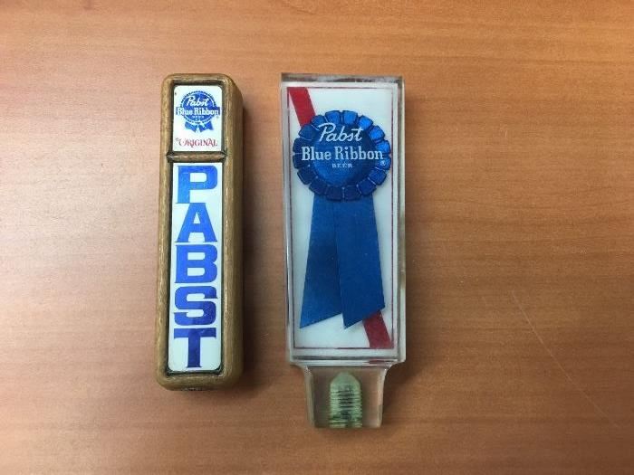 Pabst Blue Ribbon tapster handles