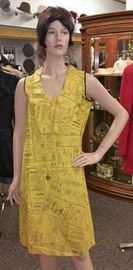                          1960's Yellow Pages dress                          (Same mannequin)