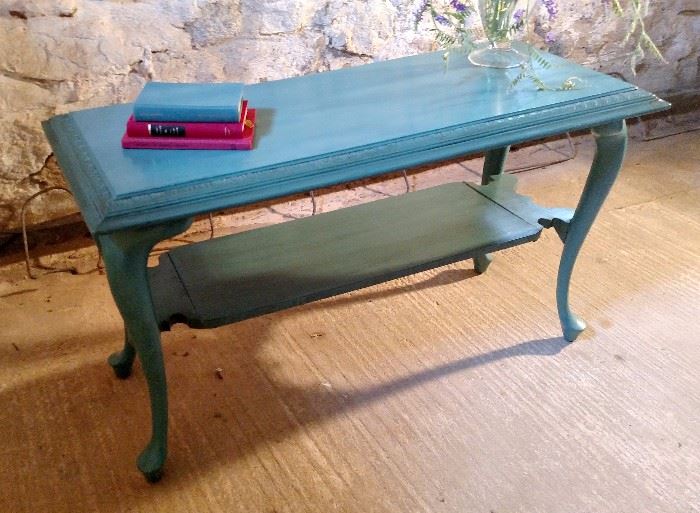 refinished vintage Queen Anne Console table