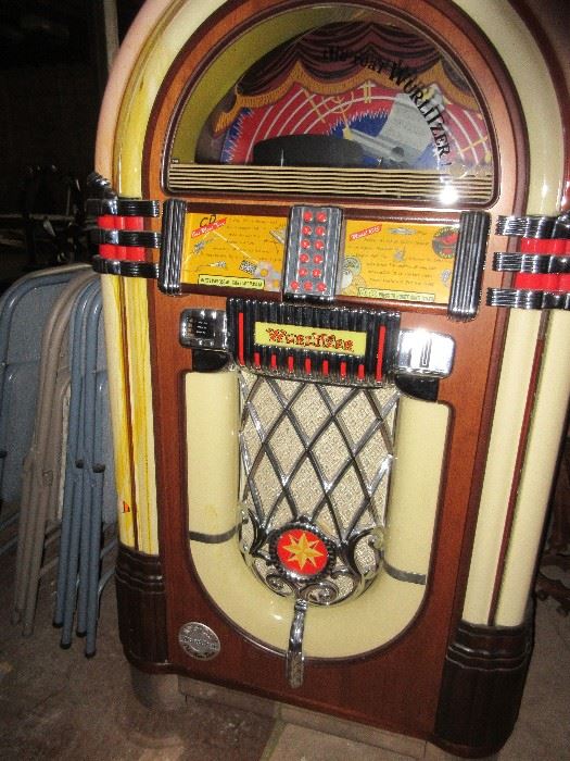 The Wurlitzer "One More Time" Juke box  plays 100 CDs
