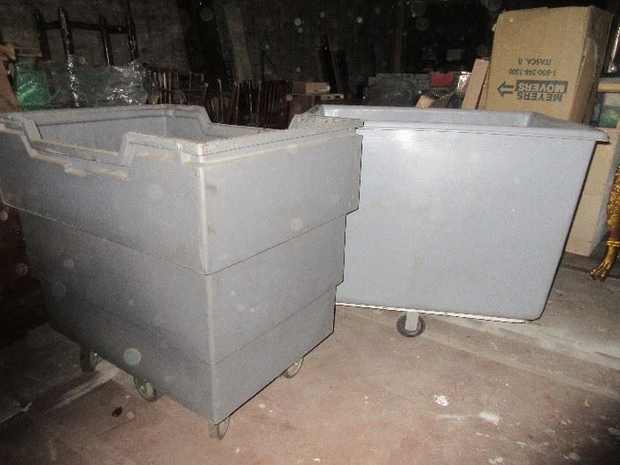 We have 13 of these industrial rolling bins