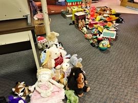 Lots of Vintage 1960's 1970's and 1980's Toys and Stuffed Animals