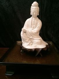 Porcelain Japanese Figure on Stand