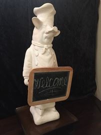 Chalkboard Pigover 2 ft tall