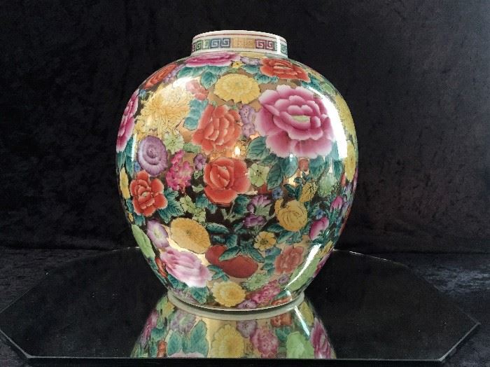 Floral Ginger Jar Vase