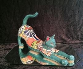 Talavera Stretchng Cat