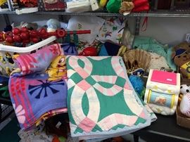 Hand Made Wedding Ring Baby Quilt