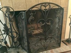Scroll Ironwork Fireplace Screen