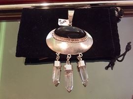 Sterling, Only, Crystal Pendant