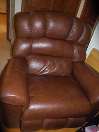 Great brown leather recliner