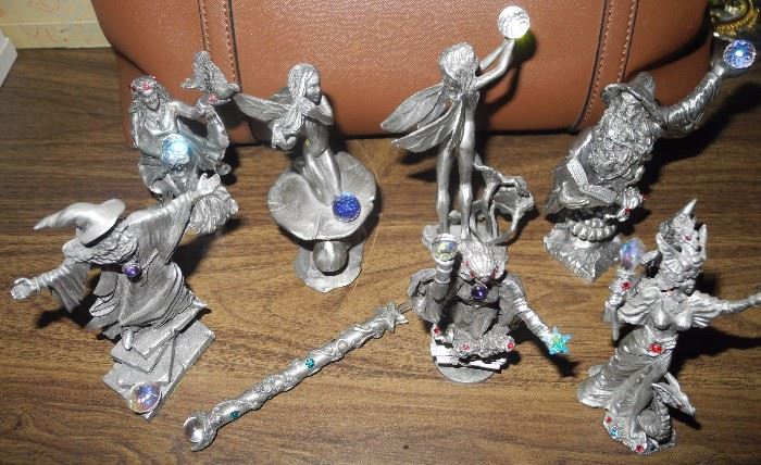 Wizard, Sorcerer Pewter figurines