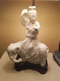 Chinese porcelain . Pair of lamps.