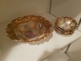 Antique porcelain Berry set