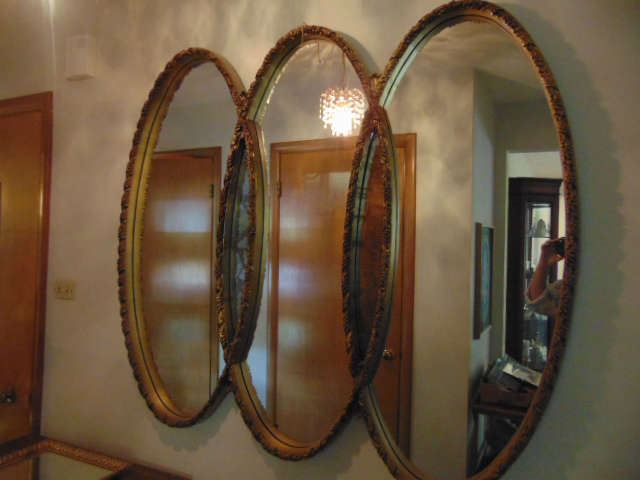 Triple mirror.
