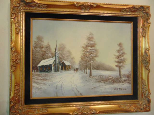 Oil painting by Van Bell