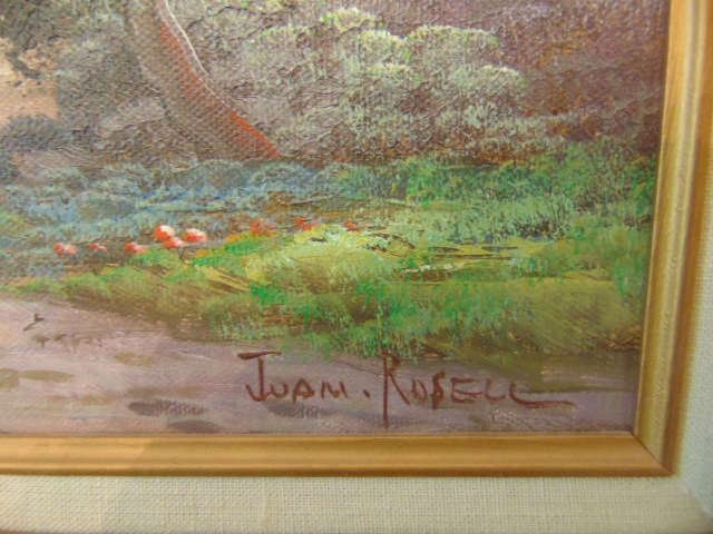 Signed oil print by Joan Rosell