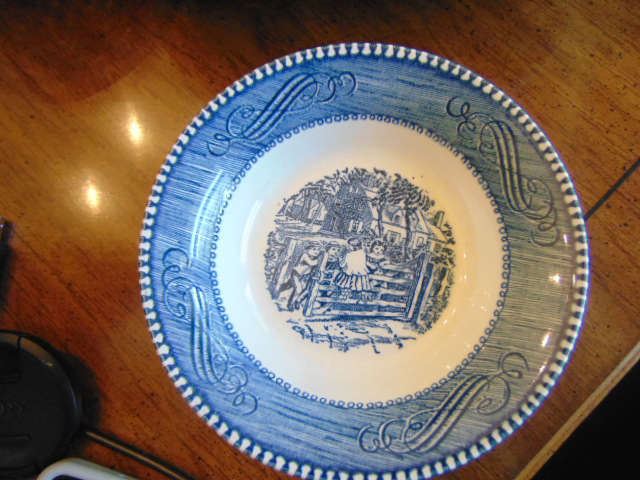 Currier & Ives small dish