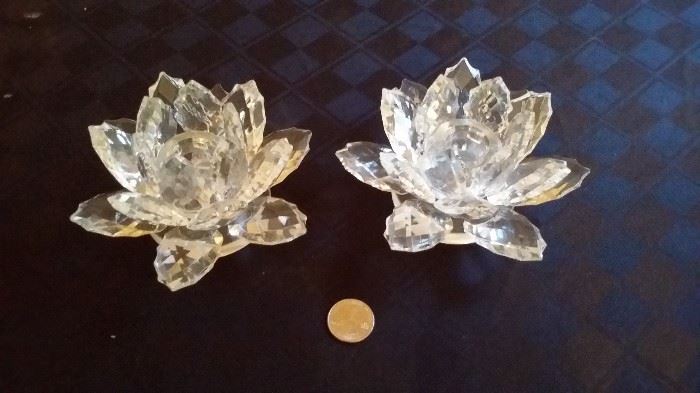 Shannon Crystal Candle Holders
