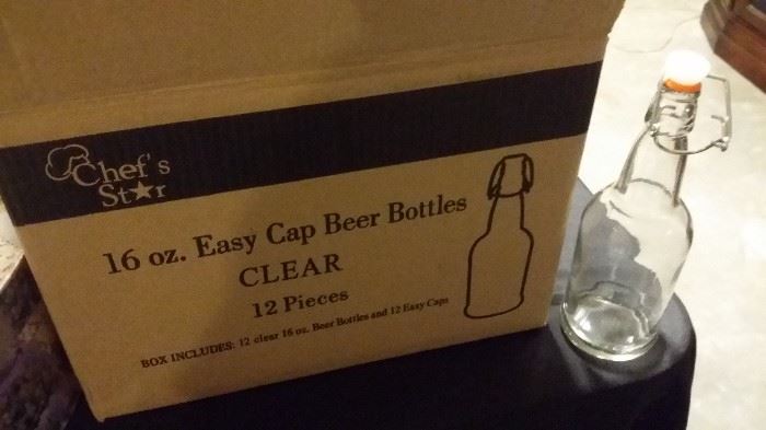 Chef's Star Easy Cap Beer Bottles, New in Box