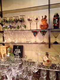 Huge selection of barware and stemware